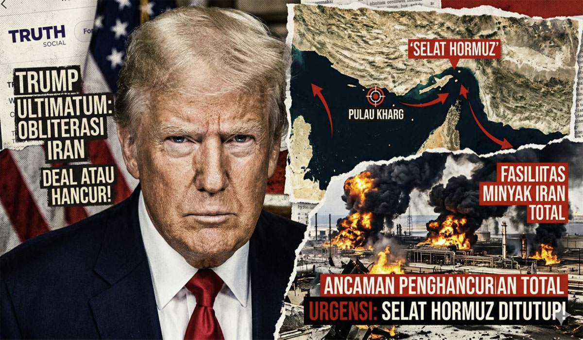 Bikin Tegang Dunia! Trump Ultimatum Iran 48 Jam, Pilih Damai atau Hancur