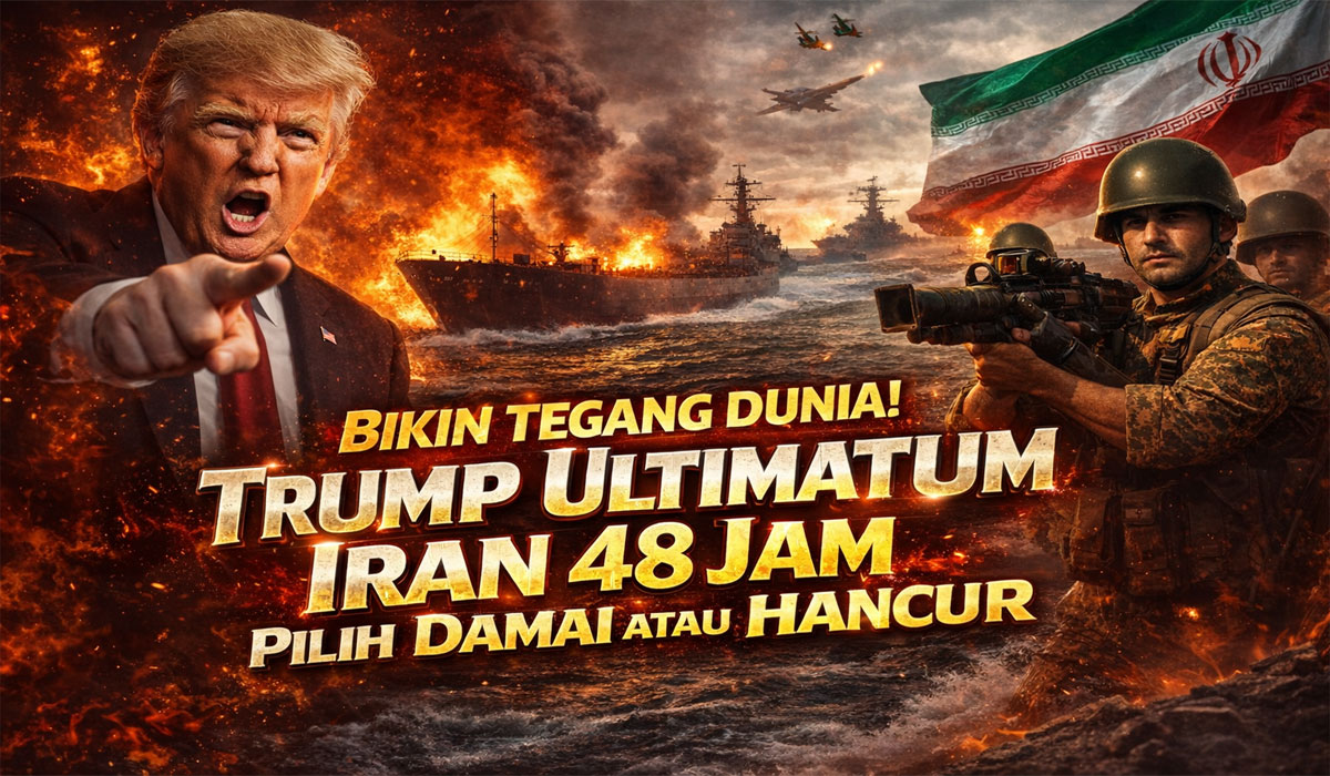 Bikin Tegang Dunia! Trump Ultimatum Iran 48 Jam, Pilih Damai atau Hancur